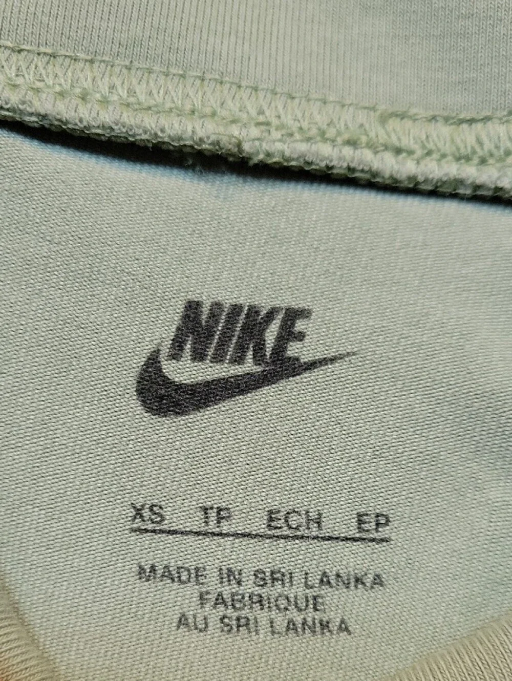 Nike Essential Bike Shorts Sage Green Size XS Cotton Blend Stretch